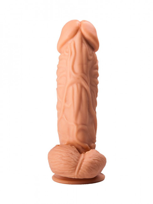 Фаллоимитатор с ярко выраженной головкой - 20,5 см. Фаллоимитатор с ярко выраженной головкой - 20,5 см.