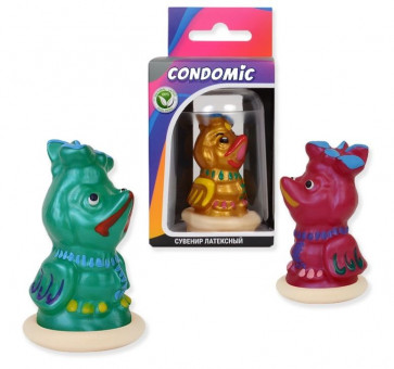 Сувенирный латексный презерватив "Дятел"