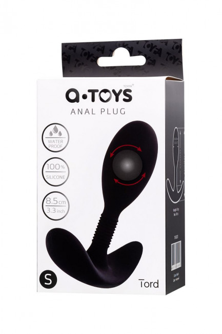 Черная анальная втулка Tord S - 8,5 см. Черная анальная втулка Tord S - 8,5 см.