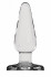 Прозрачная анальная пробка Butt Plug Basic 3 Inch - 7,6 см.