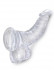 Прозрачный фаллоимитатор 7.5" Cock with Balls - 21,6 см.