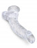 Прозрачный фаллоимитатор 7.5" Cock with Balls - 21,6 см.