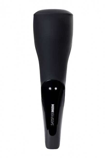 Чёрный нереалистичный мастурбатор с вибрацией Satisfyer Men Wand Чёрный нереалистичный мастурбатор с вибрацией Satisfyer Men Wand