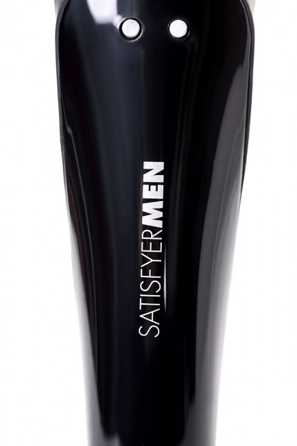 Чёрный нереалистичный мастурбатор с вибрацией Satisfyer Men Wand Чёрный нереалистичный мастурбатор с вибрацией Satisfyer Men Wand
