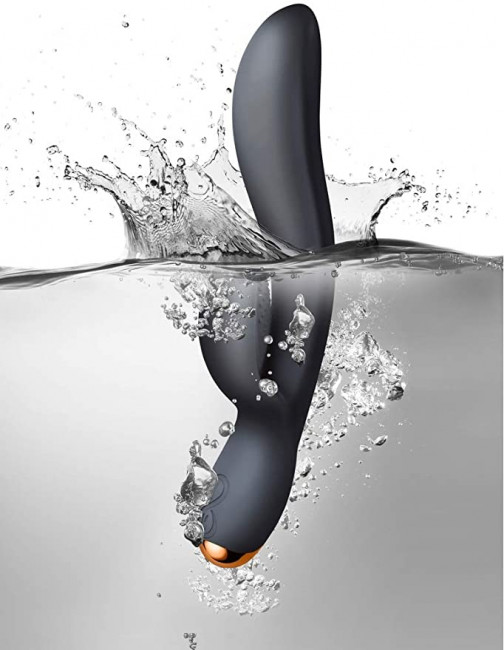 Черный вибратор-кролик Regala Rabbit - 22,5 см. Черный вибратор-кролик Regala Rabbit - 22,5 см.