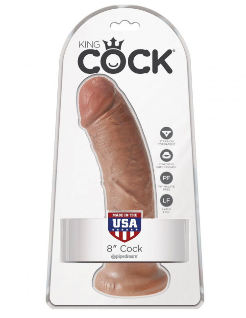 Фаллоимитатор-мулат 8" Cock - 20,3 см.