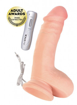 Телесный вибратор-реалистик на присоске - 15 см.