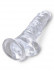 Прозрачный фаллоимитатор 8" Cock with Balls - 22,2 см.