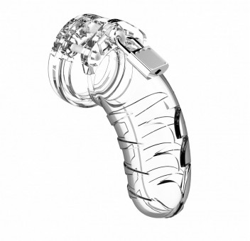 Прозрачный мужской пояс верности Model 04 Chastity 4.5" Cock Cage