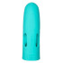 Бирюзовая вибронасадка на палец Marvelous Tickler - 10,25 см.