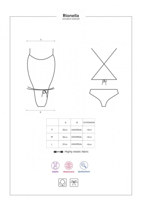 Слитный женский купальник Rionella Слитный женский купальник Rionella