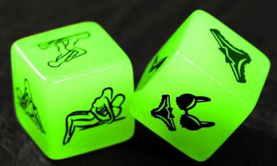 Неоновые секс-кубики "Территория соблазна. Кубики любви"