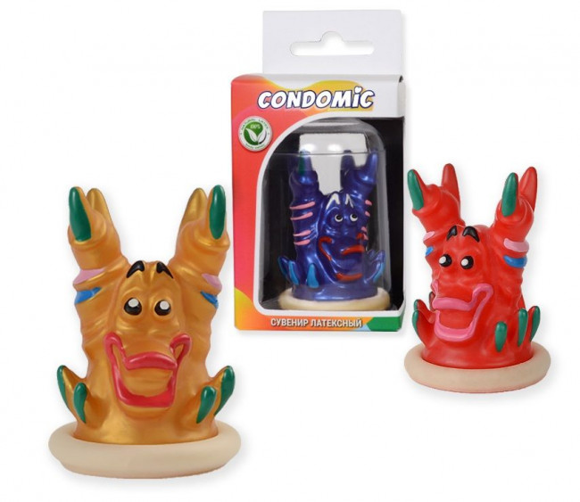 Сувенирный латексный презерватив "Краб"