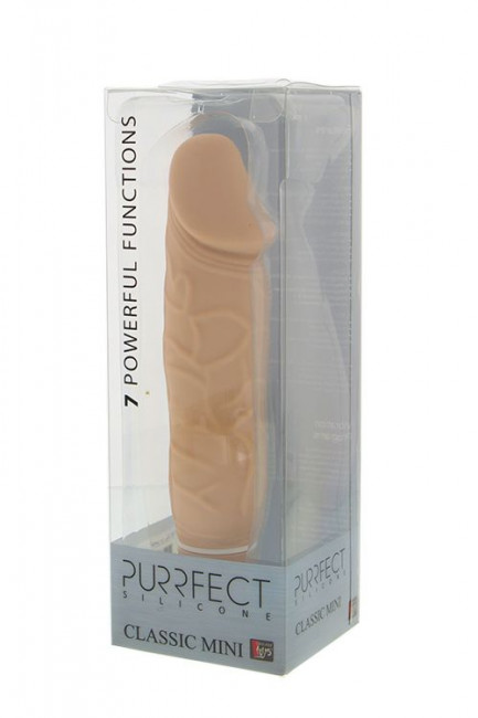 Телесный вибратор PURRFECT SILICONE CLASSIC MINI - 15 см. Телесный вибратор PURRFECT SILICONE CLASSIC MINI - 15 см.