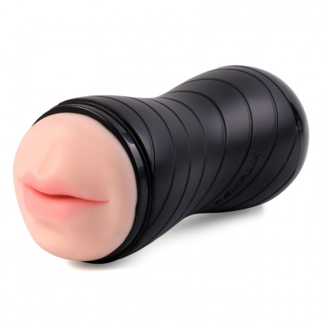 Двусторонний мастурбатор Gina в тубе - вагина и ротик Двусторонний мастурбатор Gina в тубе - вагина и ротик