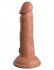Кофейный фаллоимитатор 6" Silicone Dual Density Cock - 17 см.