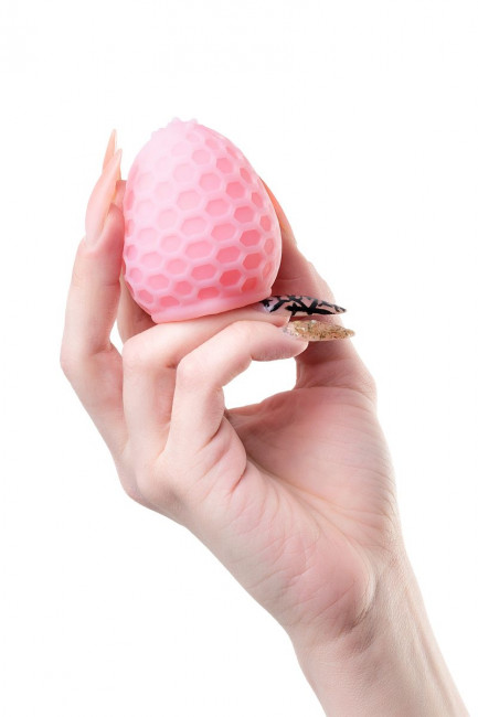 Розовый рельефный мастурбатор Pufl Розовый рельефный мастурбатор Pufl