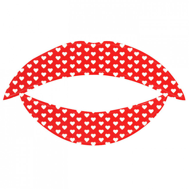 Lip Tattoo Белое сердце