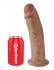 Фаллоимитатор-мулат большого размера 10" Cock - 25,4 см.