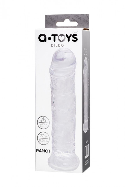Прозрачный фаллоимитатор Ramot - 22 см. Прозрачный фаллоимитатор Ramot - 22 см.