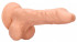 Телесный фаллоимитатор Realistic Dildo With Balls - 25 см.