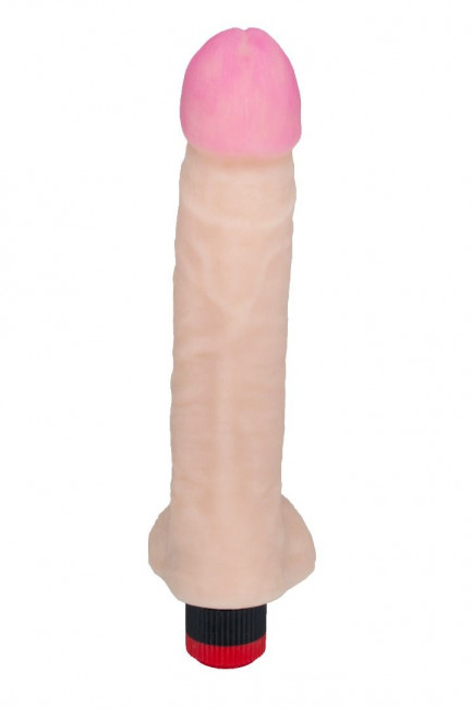 Реалистичный по форме и на ощупь вибратор - 24 см.