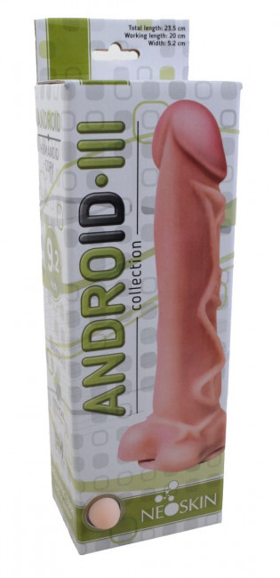 Фаллоимитатор на присоске ANDROID Collection-III с крупными венами - 23,5 см. Фаллоимитатор на присоске ANDROID Collection-III с крупными венами - 23,5 см.