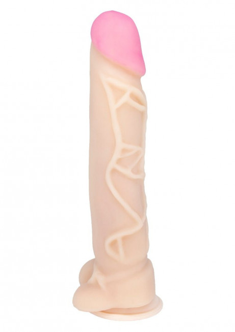 Фаллоимитатор на присоске ANDROID Collection-III с крупными венами - 23,5 см. Фаллоимитатор на присоске ANDROID Collection-III с крупными венами - 23,5 см.