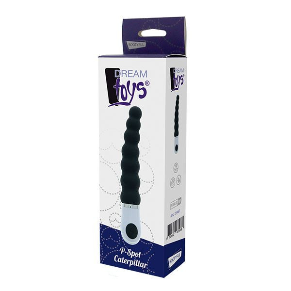 Черный ребристый вибратор P-SPOT CATERPILLAR Черный ребристый вибратор P-SPOT CATERPILLAR