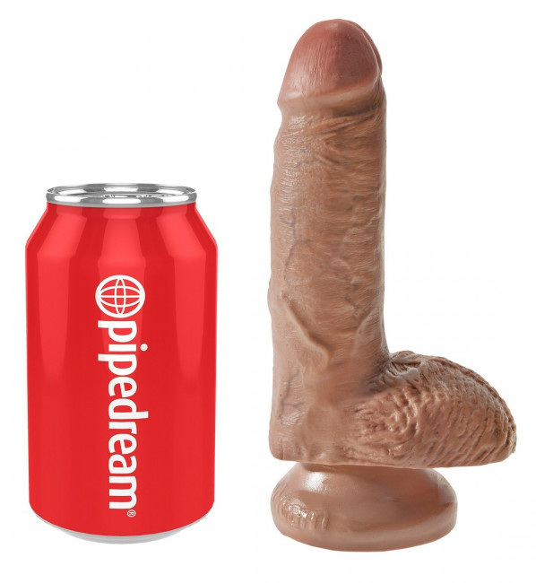 Фаллоимитатор-мулат с мошонкой 7" Cock with Balls - 19,4 см. Фаллоимитатор-мулат с мошонкой 7" Cock with Balls - 19,4 см.