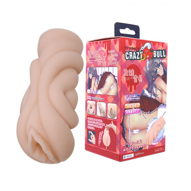 Мастурбатор-вагина с эффектом смазки CRAZY BULL Мастурбатор-вагина с эффектом смазки CRAZY BULL