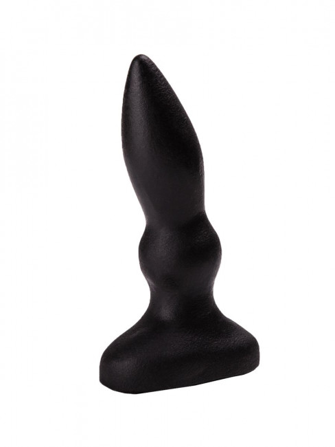 Чёрная анальная пробочка с каплевидным кончиком - 10 см. Чёрная анальная пробочка с каплевидным кончиком - 10 см.