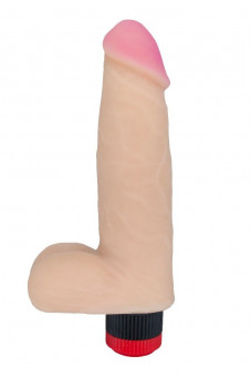 Телесный вибромассажёр HUMAN COPY 5,5" - 17 см.