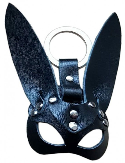 Черный сувенир-брелок "Кролик"