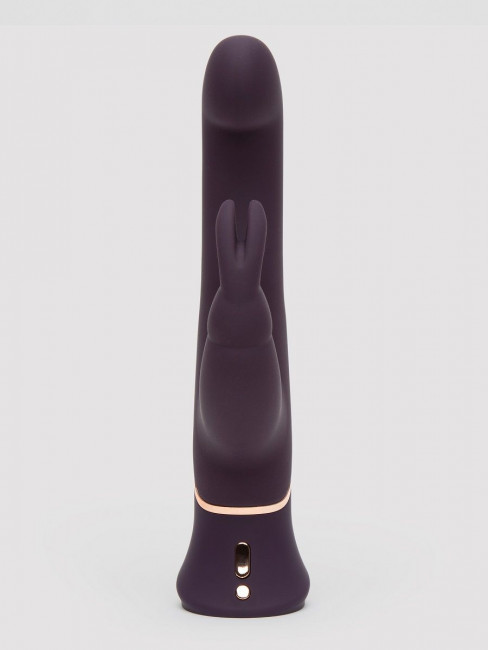 Фиолетовый вибратор-кролик Greedy Girl G-Spot Stroker Rabbit Vibrator - 24,1 см.