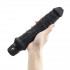 Черный вибратор-реалистик 8" Girthy Realistic Vibrator - 24,5 см.