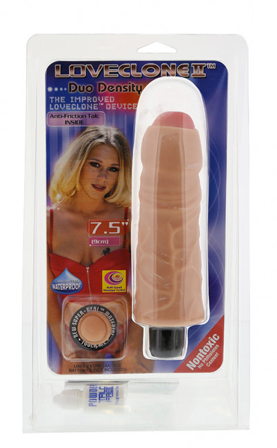 Вибратор-реалистик с закрытой головкой - 19 см. Вибратор-реалистик с закрытой головкой - 19 см.