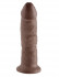 Коричневый фаллоимитатор 9" Cock - 22,9 см.