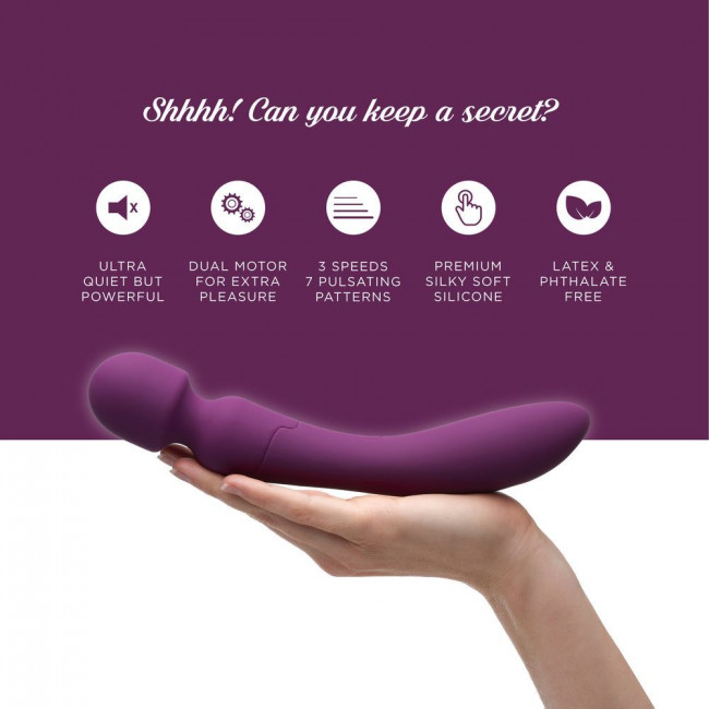 Фиолетовый вибратор-жезл So Divine Wicked Game Magic Wand - 24 см. Фиолетовый вибратор-жезл So Divine Wicked Game Magic Wand - 24 см.