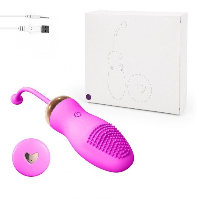 Ярко-розовое виброяйцо с пультом ДУ Ярко-розовое виброяйцо с пультом ДУ