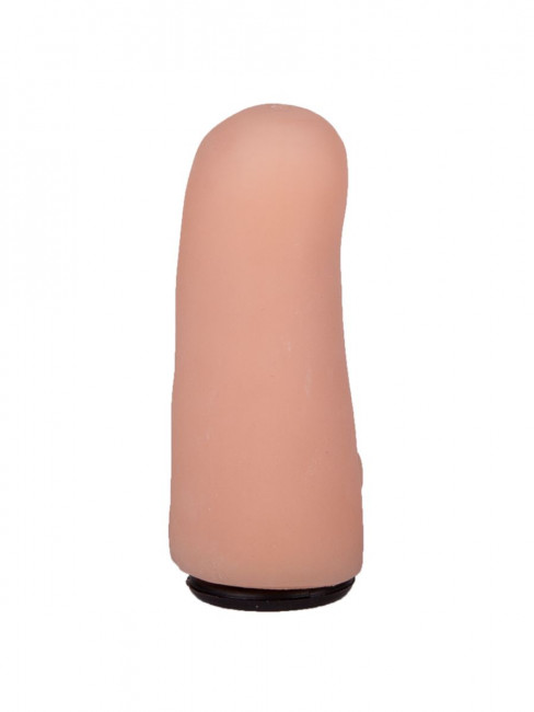 Женский страпон с чёрной насадкой и вагинальной пробкой - 17,5 см. Женский страпон с чёрной насадкой и вагинальной пробкой - 17,5 см.