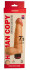 Телесный вибромассажёр HUMAN COPY 7,3" - 18,5 см.