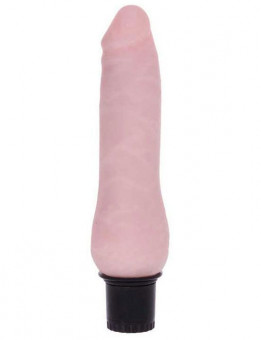 Телесный вибратор-реалистик из ультраскин - 19 см.