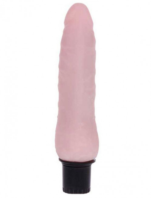 Телесный вибратор-реалистик из ультраскин - 19 см. Телесный вибратор-реалистик из ультраскин - 19 см.