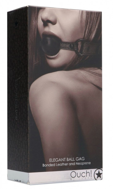 Серый кляп-шарик Elegant Ball Gag Серый кляп-шарик Elegant Ball Gag