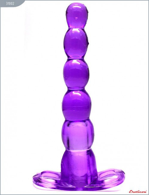 Анальный конус с вибрацией и проводным пультом - 16 см.