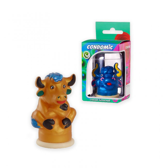 Сувенирный латексный презерватив "Бык" Сувенирный латексный презерватив "Бык"