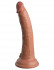 Кофейный фаллоимитатор 7" Silicone Dual Density Cock - 21 см.