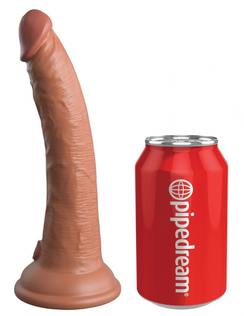 Кофейный фаллоимитатор 7" Silicone Dual Density Cock - 21 см. Кофейный фаллоимитатор 7" Silicone Dual Density Cock - 21 см.