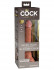 Кофейный фаллоимитатор 7" Silicone Dual Density Cock - 21 см.
